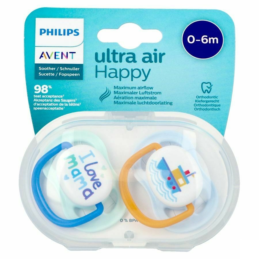 Philips Avent Fopspeen 0m+ Happy Boy