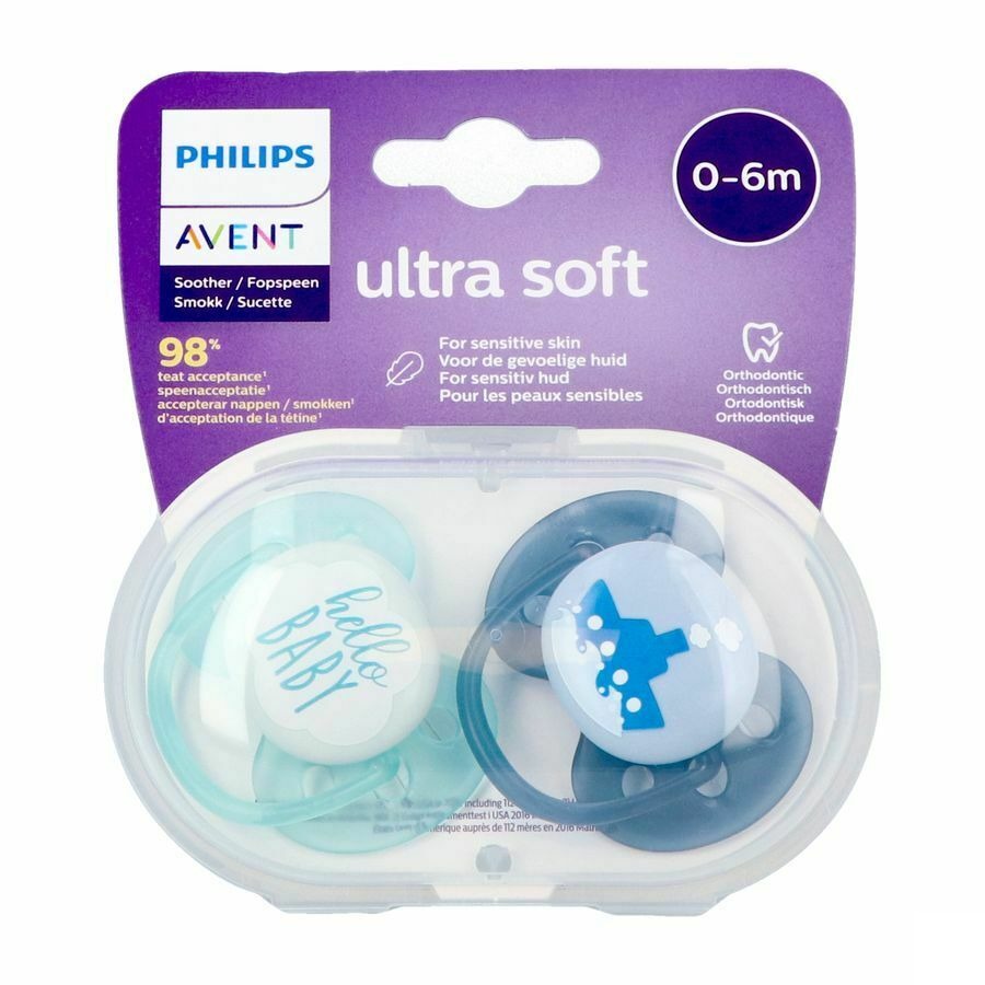 Philips Avent Fopspeen 0m+ Soft Boy