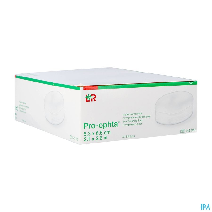 Pro-Ophta Oogkompres Niet Steriel 5,5x7,5cm 50 142022