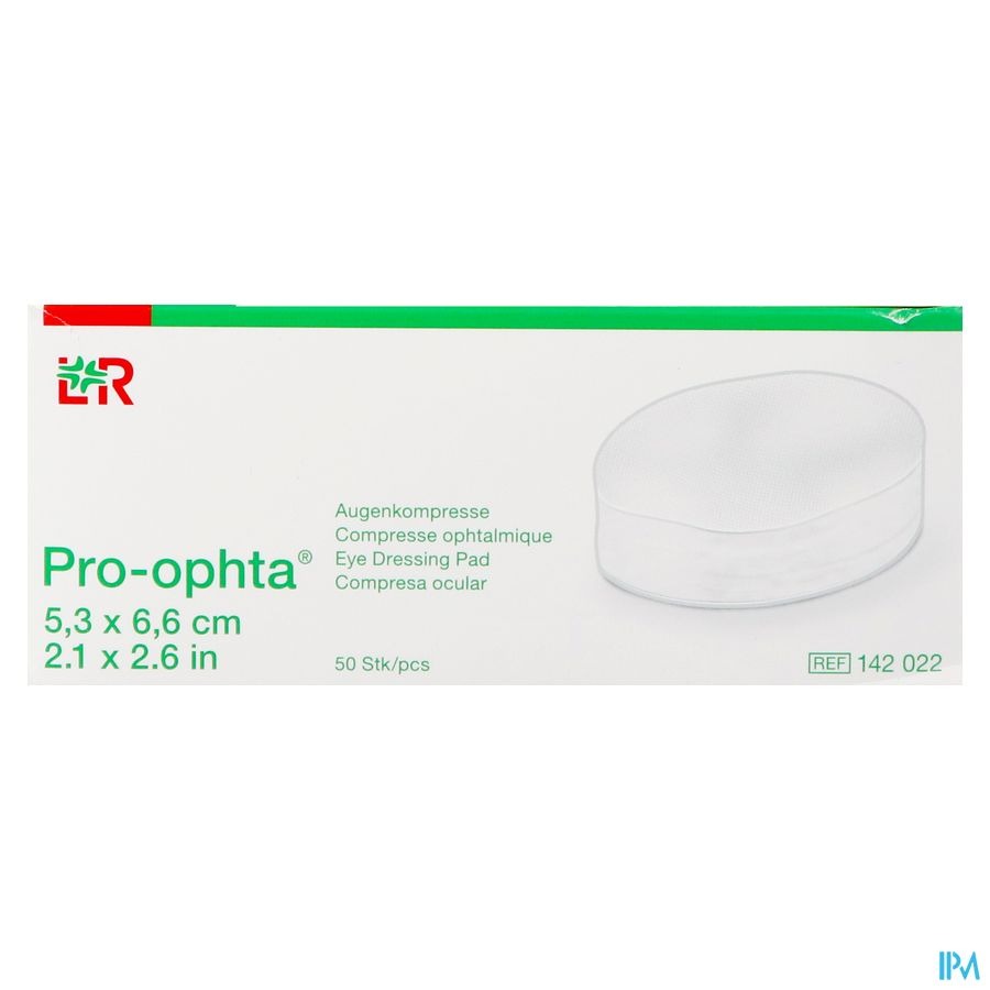 Pro-Ophta Oogkompres Niet Steriel 5,5x7,5cm 50 142022