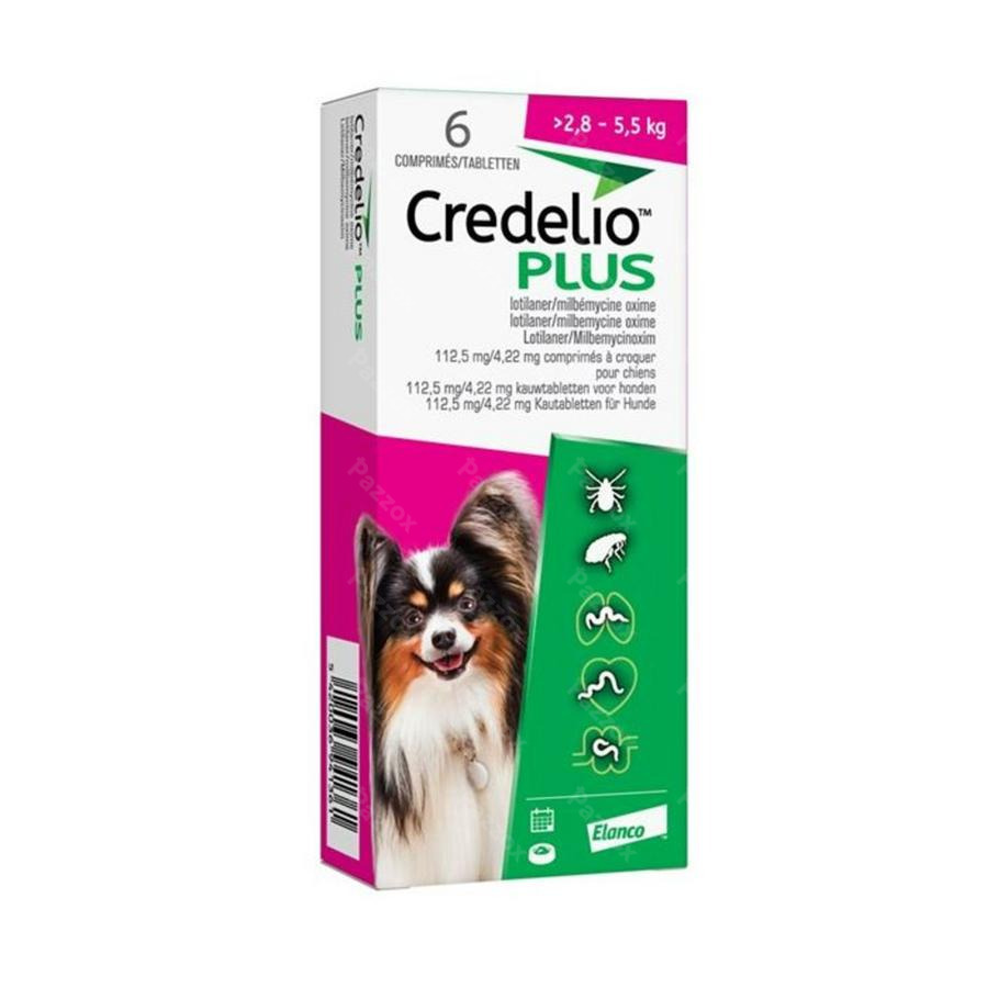 Credelio Plus 112,50mg/ 4,22mg Hond Kauwtabl 6