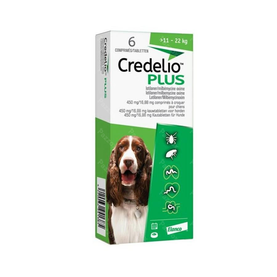 Credelio Plus 450,00mg/16,88mg Hond Kauwtabl 6