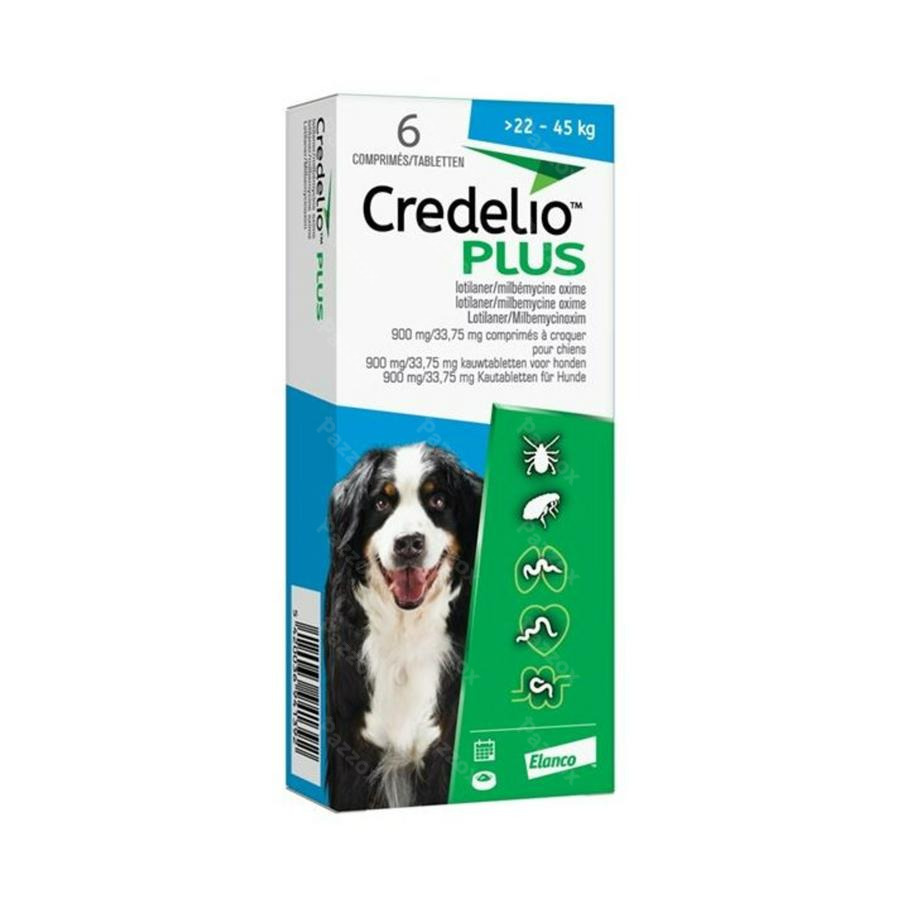 Credelio Plus 900,00mg/33,75mg Hond Kauwtabl 6