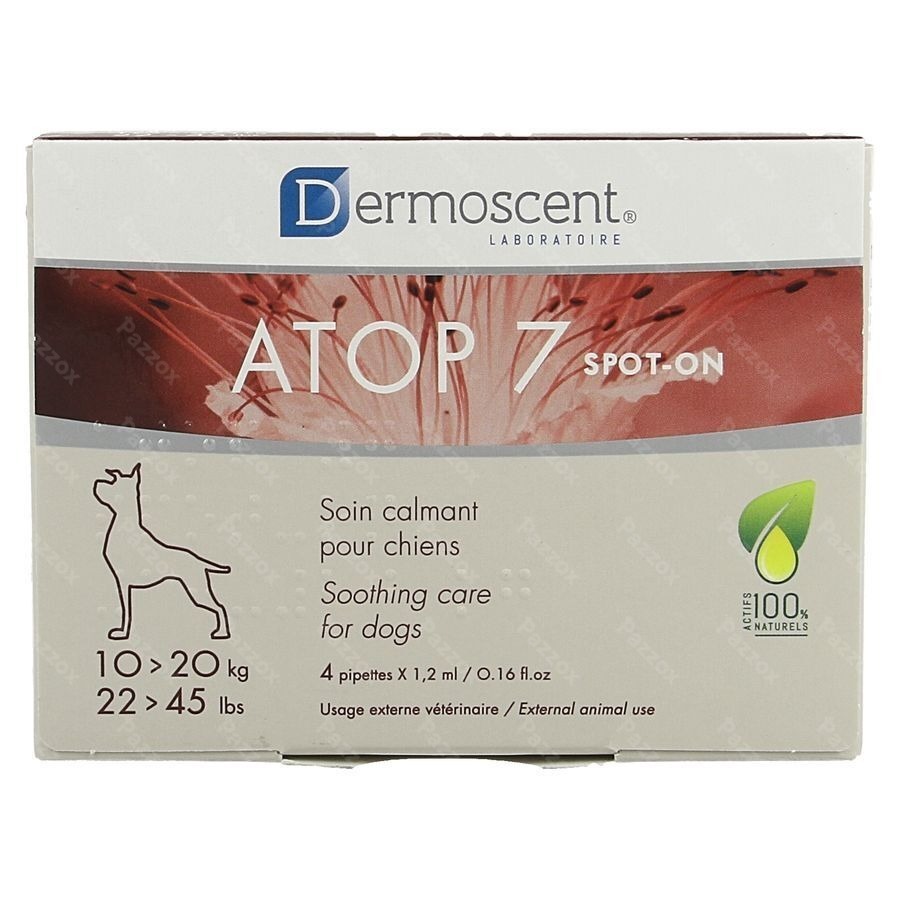 Dermoscent Atop 7 Spot On Hond 10-20kg 4x1,2ml