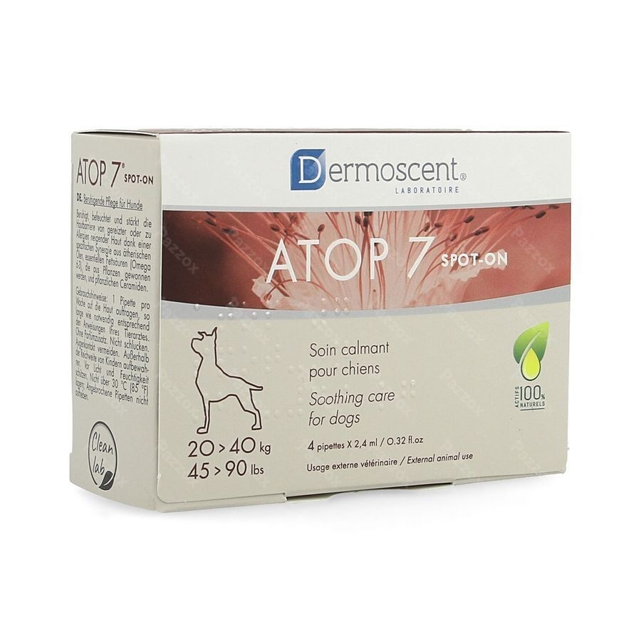 Dermoscent Atop 7 Spot On Hond 20-40kg 4x2,4ml