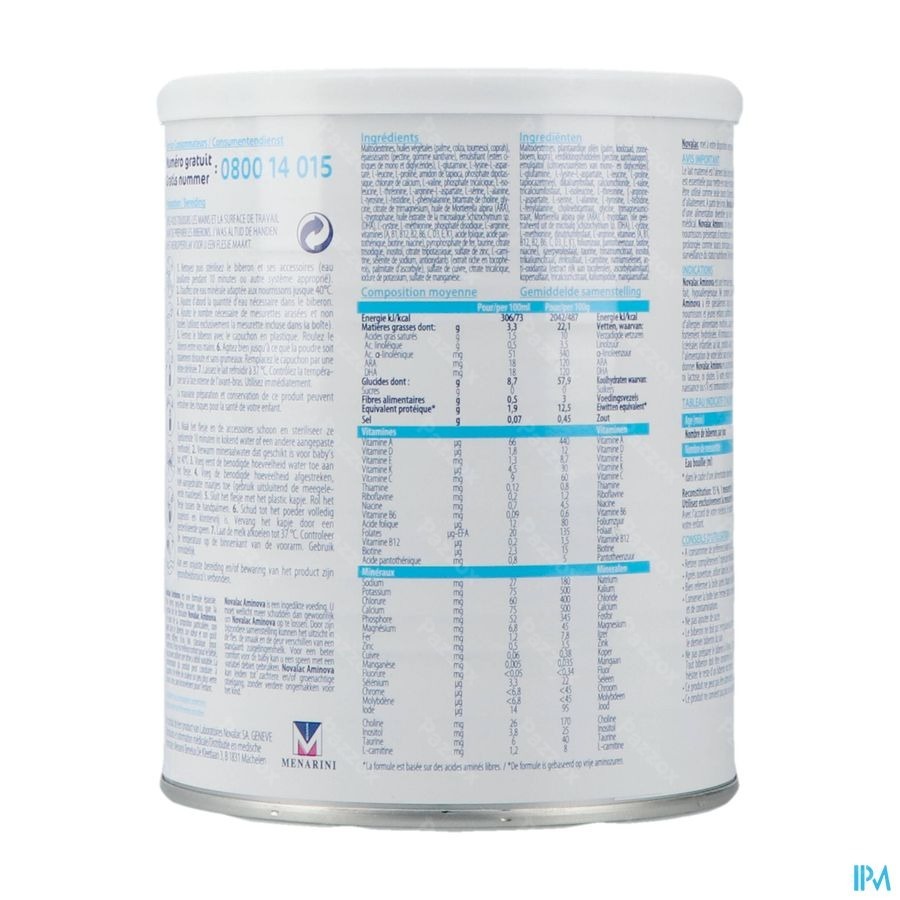 Novalac Aminova 0-36m Pdr 400g