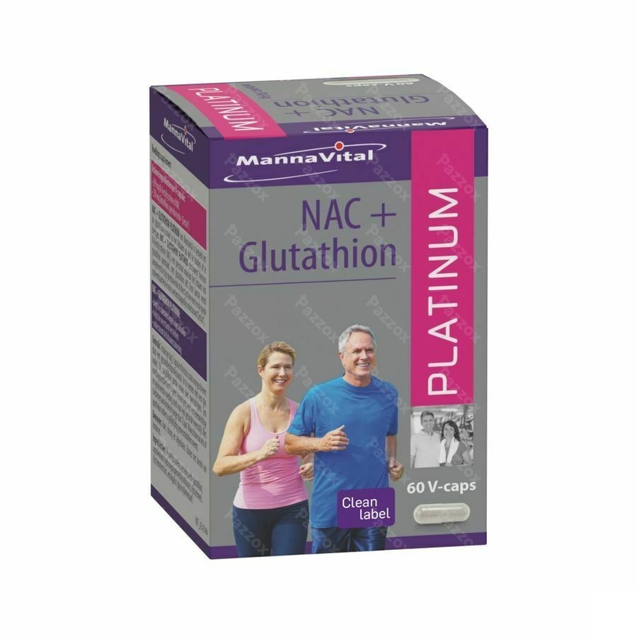 Mannavital Nac Glutathion Platinum V-caps 60