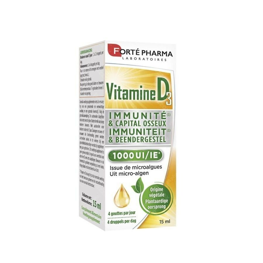 Vitamine D3 1000 IE Plantaardige Druppels 15ml