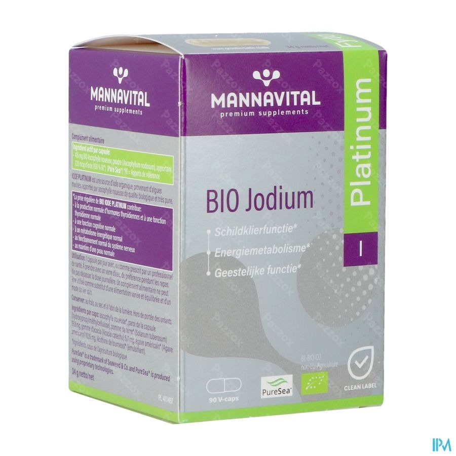 Mannavital Jodium Platinum Bio V-caps 90