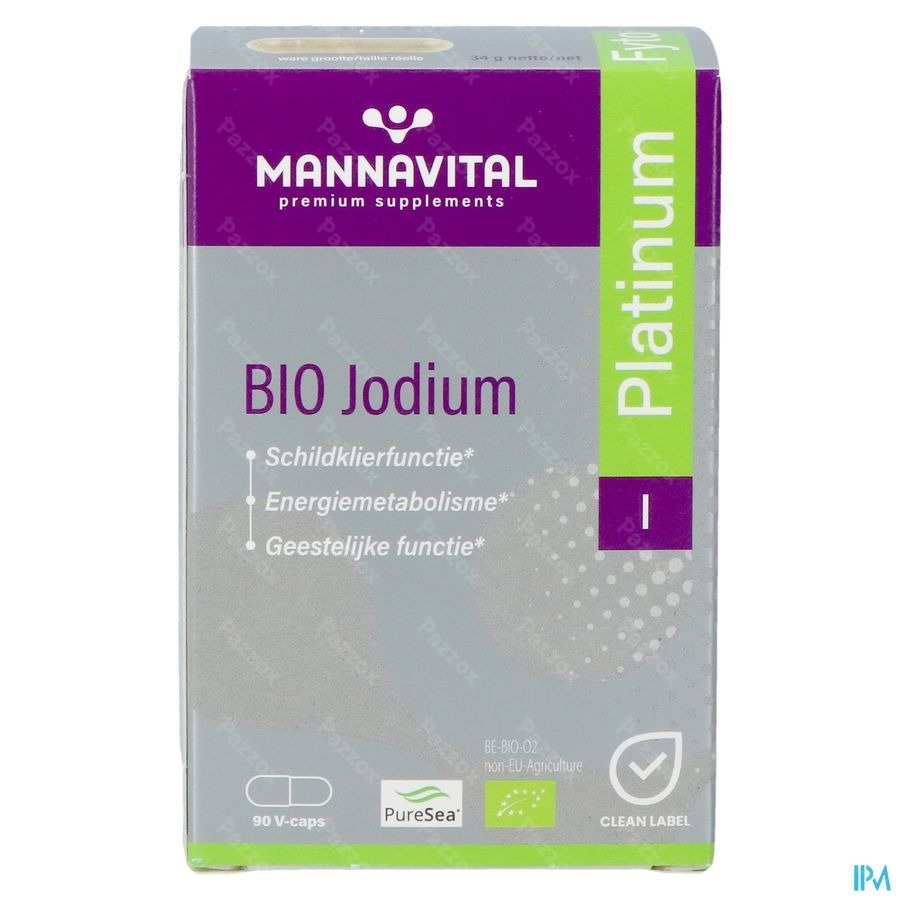 Mannavital Jodium Platinum Bio V-caps 90