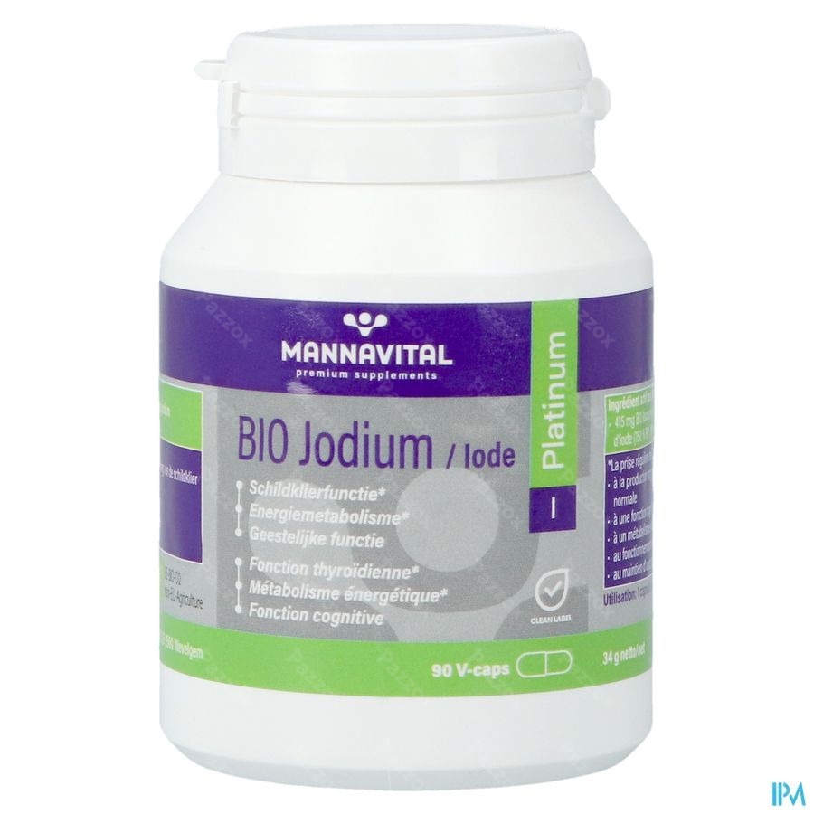 Mannavital Jodium Platinum Bio V-caps 90