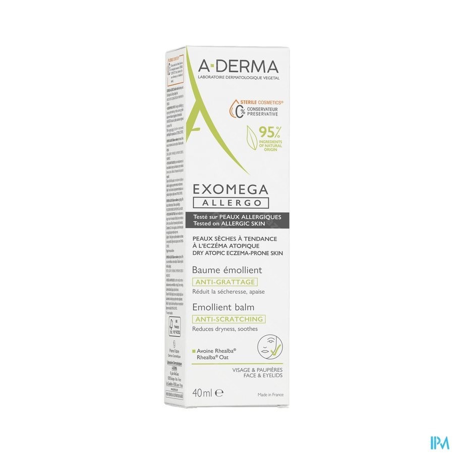 A-Derma Exomega Allergo Verzachtende Balsem 40ml