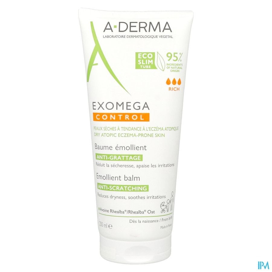 A-Derma Exomega Control Verzachtende Balsem 200ml