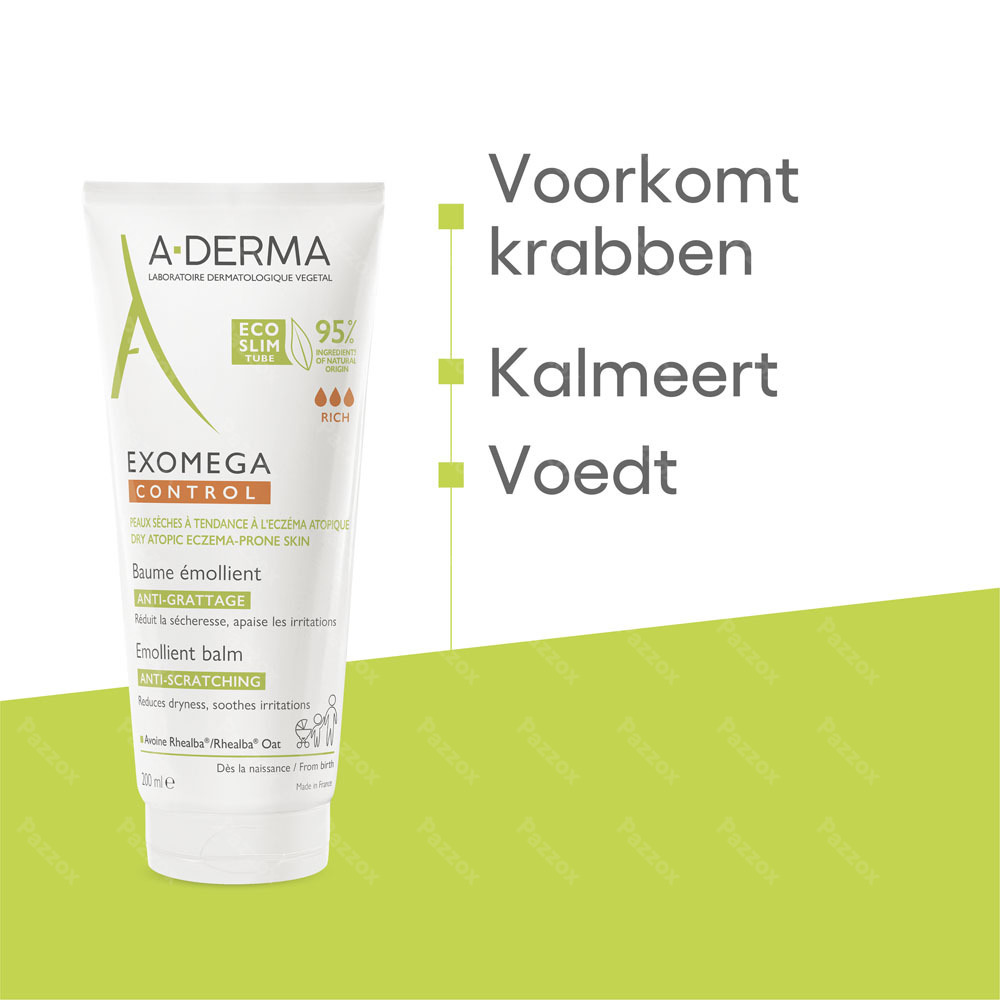 A-Derma Exomega Control Verzachtende Balsem 200ml