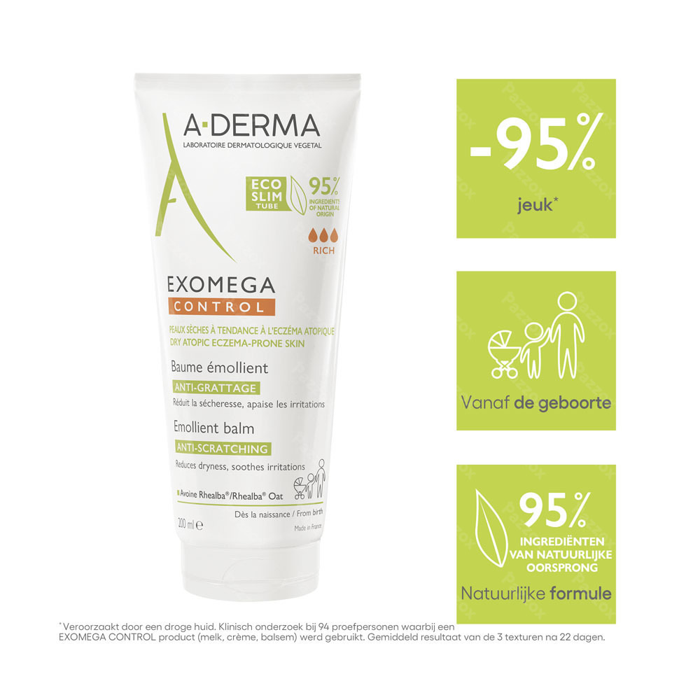 A-Derma Exomega Control Verzachtende Balsem 200ml