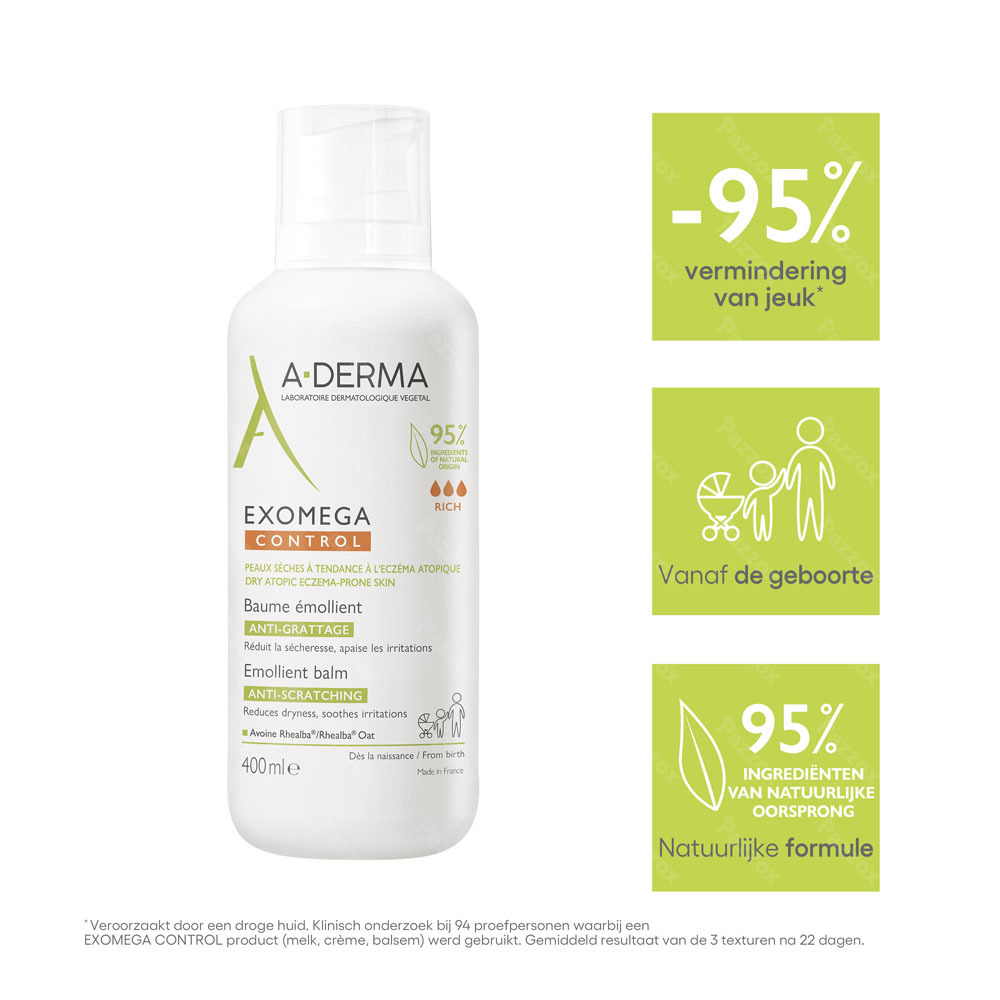 A-Derma Exomega Control Anti-Jeuk Verzachtende Creme 400ml