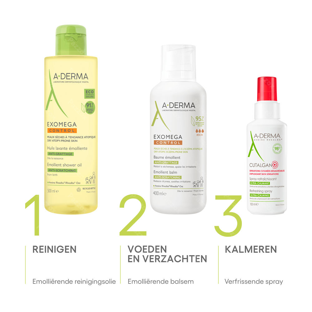 A-Derma Exomega Control Anti-Jeuk Verzachtende Creme 400ml