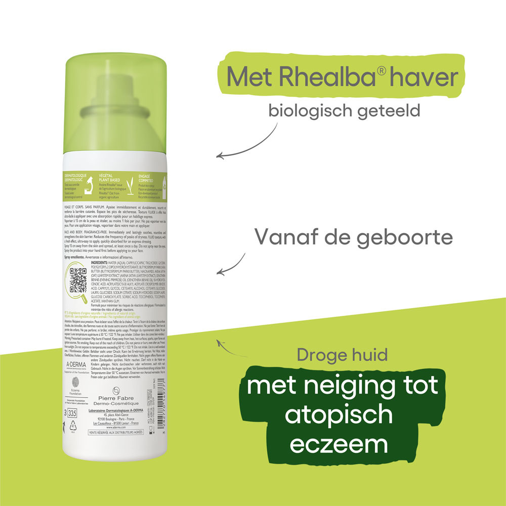 A-Derma Exomega Control Verzachtende Spray 200ml
