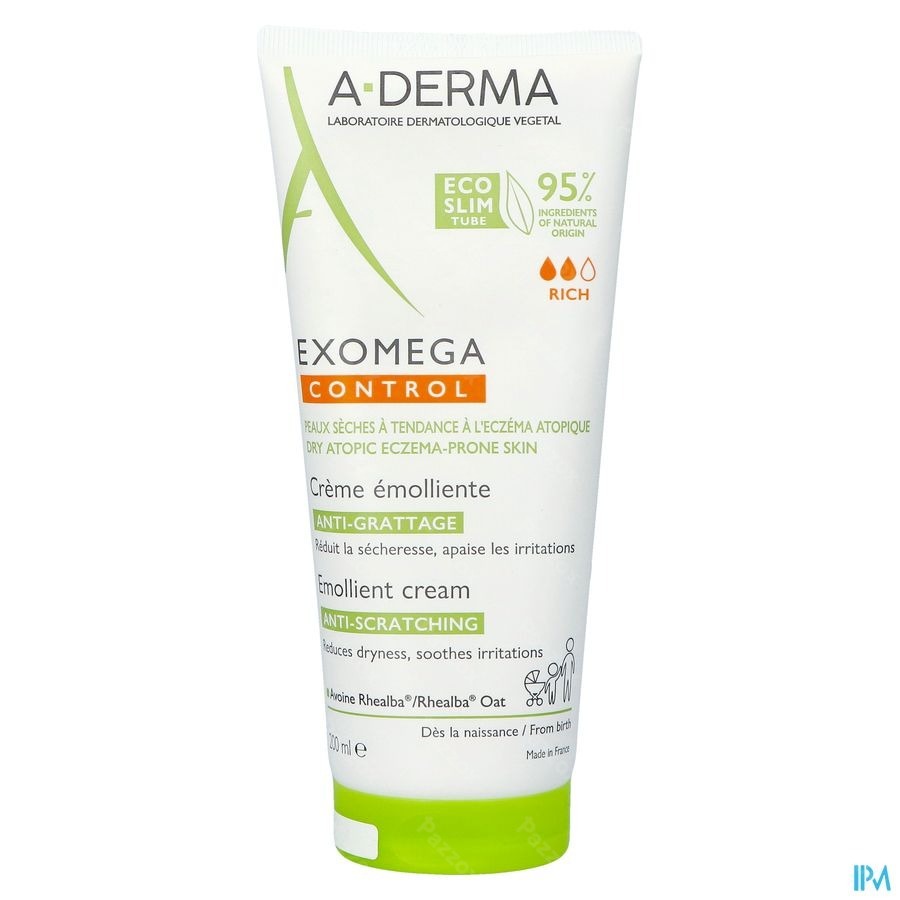 A-Derma Exomega Control Verzachtende Crème 200ml