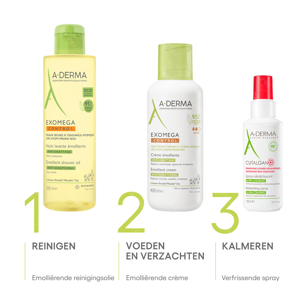 A-Derma Exomega Control Verzachtende Crème 400ml