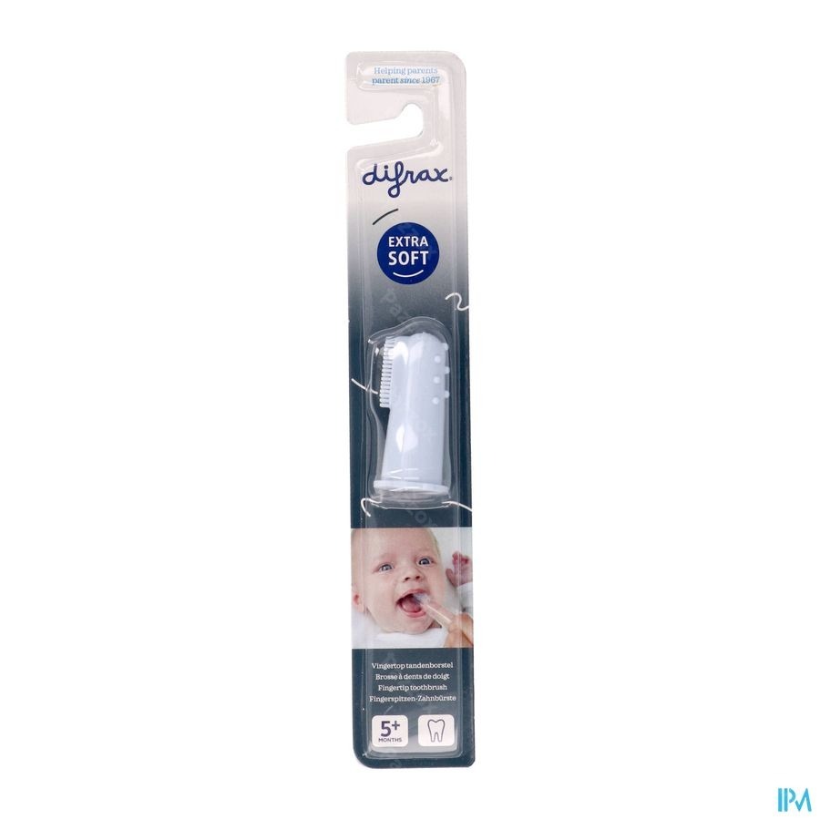 Difrax Tandenborstel Vingertop Silicone Ass