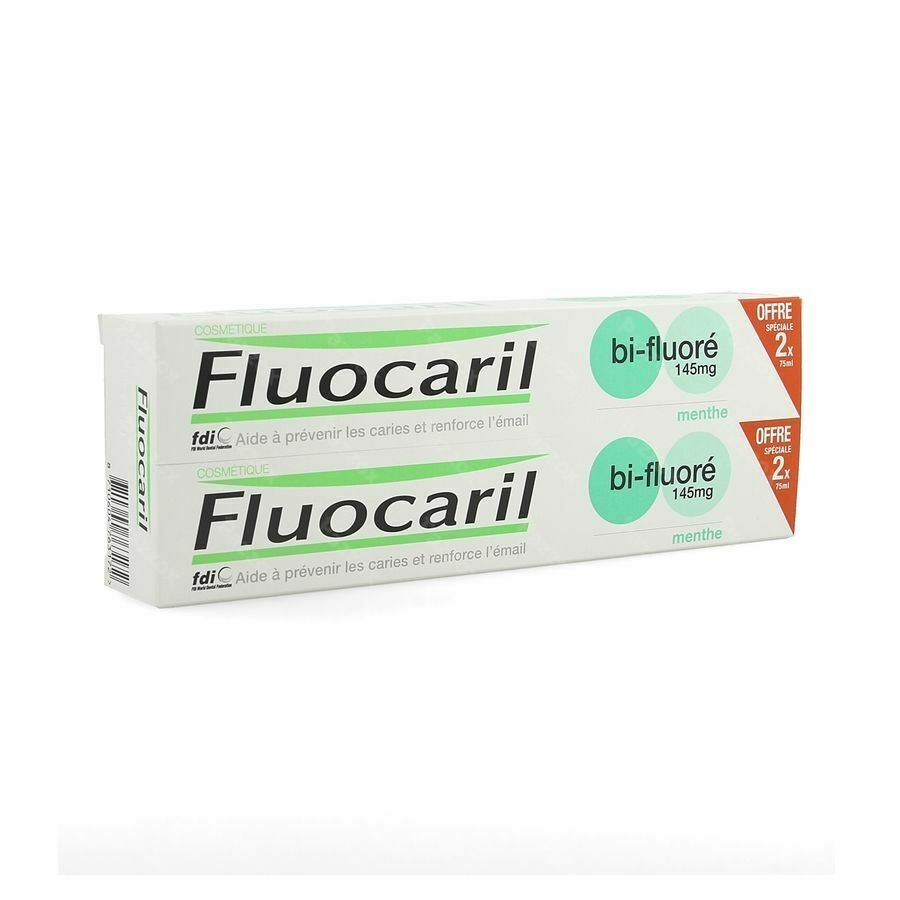 Fluocaril Tandpasta Bi-fluore 145 Munt 2x75ml
