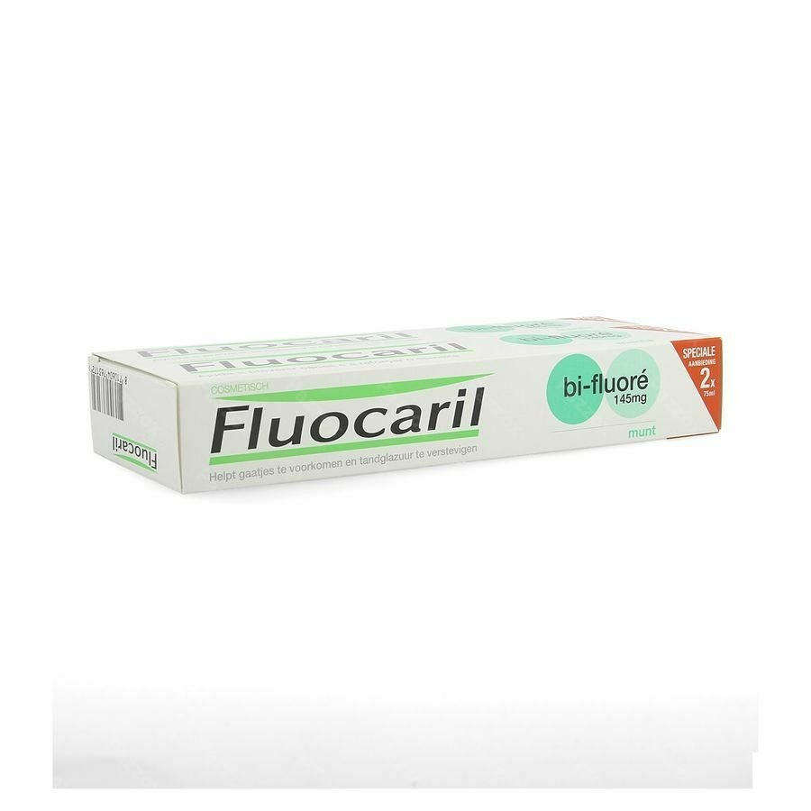 Fluocaril Tandpasta Bi-fluore 145 Munt 2x75ml