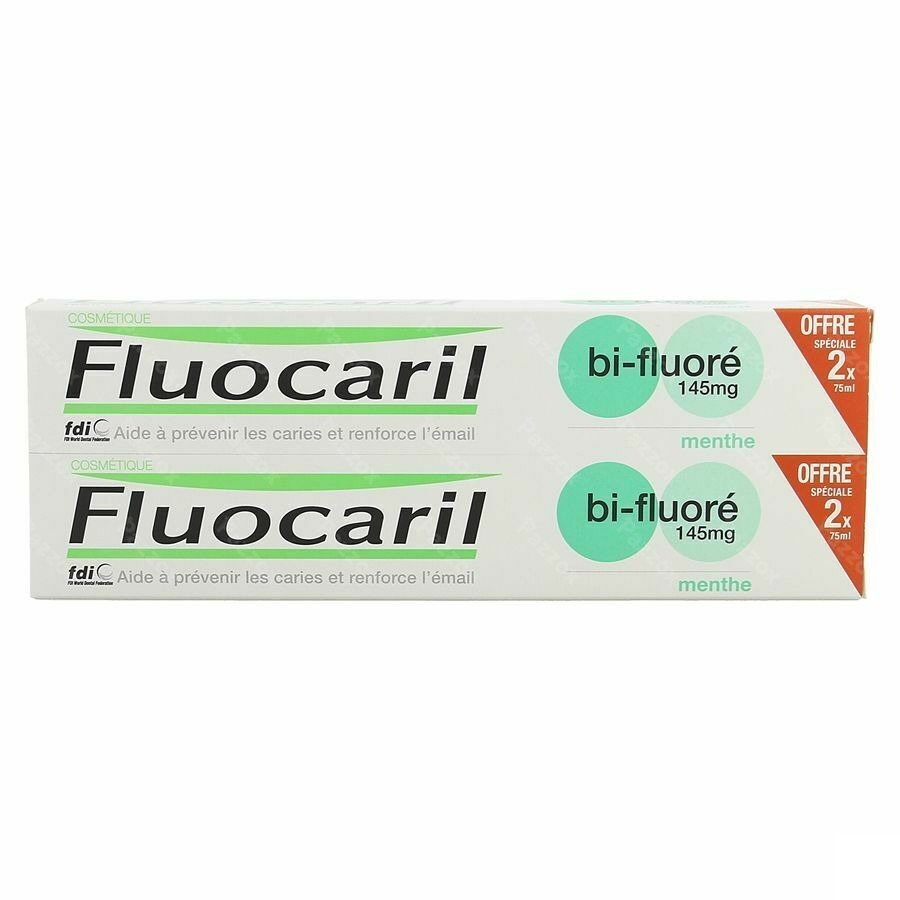 Fluocaril Tandpasta Bi-fluore 145 Munt 2x75ml