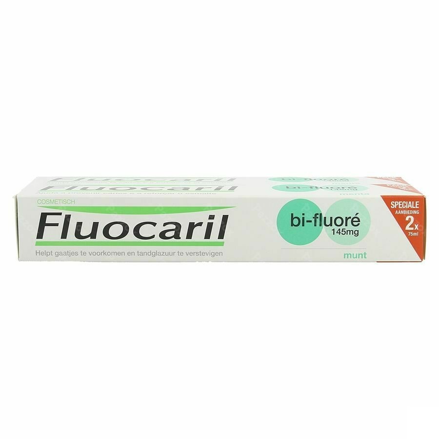 Fluocaril Tandpasta Bi-fluore 145 Munt 2x75ml
