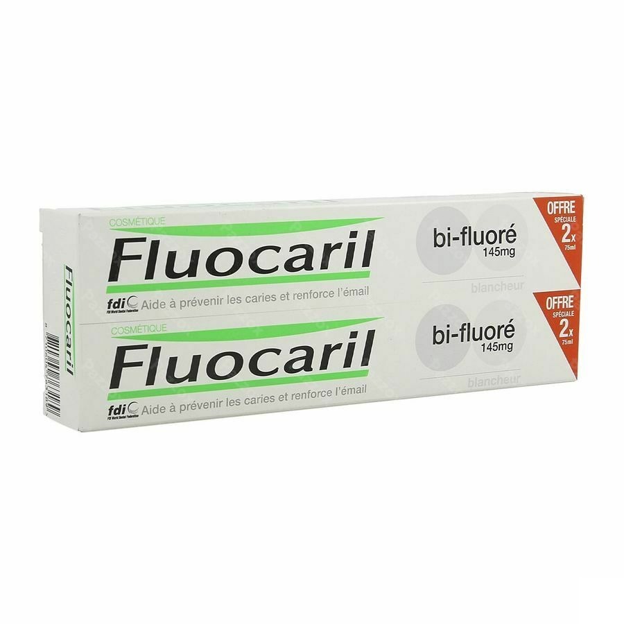 Fluocaril Tandpasta Bi-fluore 145 White 2x75ml