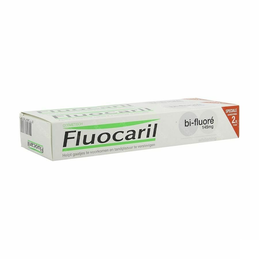 Fluocaril Tandpasta Bi-fluore 145 White 2x75ml