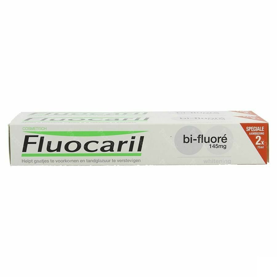 Fluocaril Tandpasta Bi-fluore 145 White 2x75ml