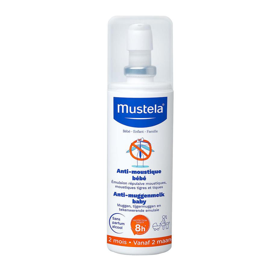 Mustela Anti-Muggenmelk Baby 100 ml - Emulsion Répulsive Moustiques Visage et Corps  100ml - ANTI MOUSTIQUE BEBE