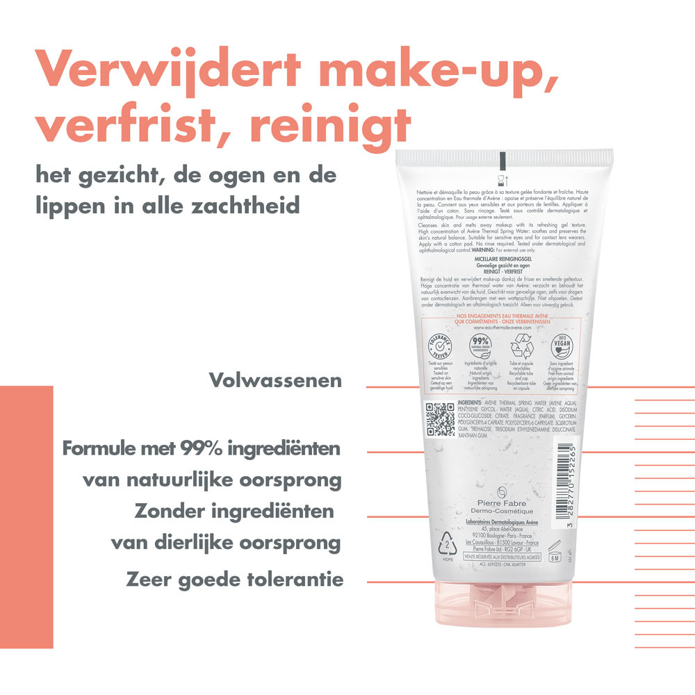 Avène Les Essentiels Micellaire Reinigingsgel 200ml