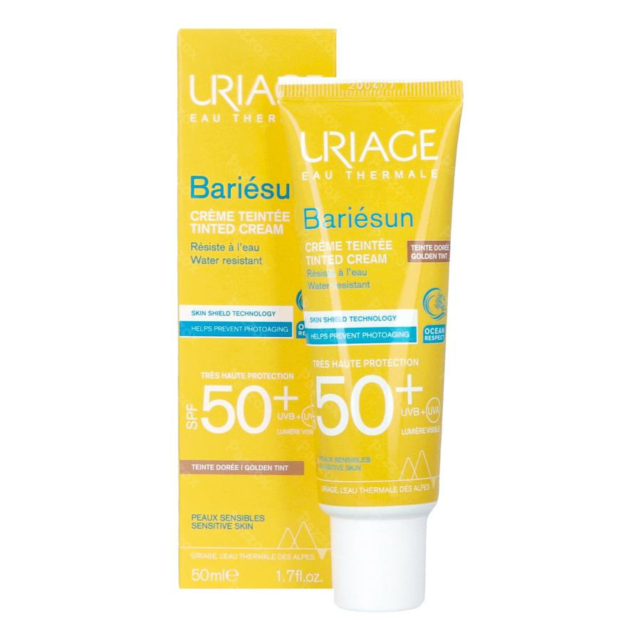 Uriage Bariésun Getinte Zonnecrème Goud SPF50+ 50ml 