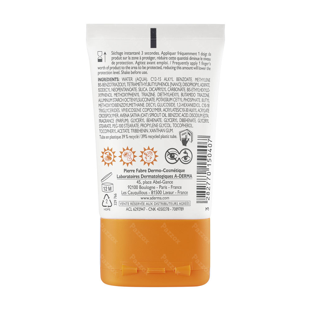 A-Derma Protect Pocket Onzichtbare Vloeistof SPF50+30ml