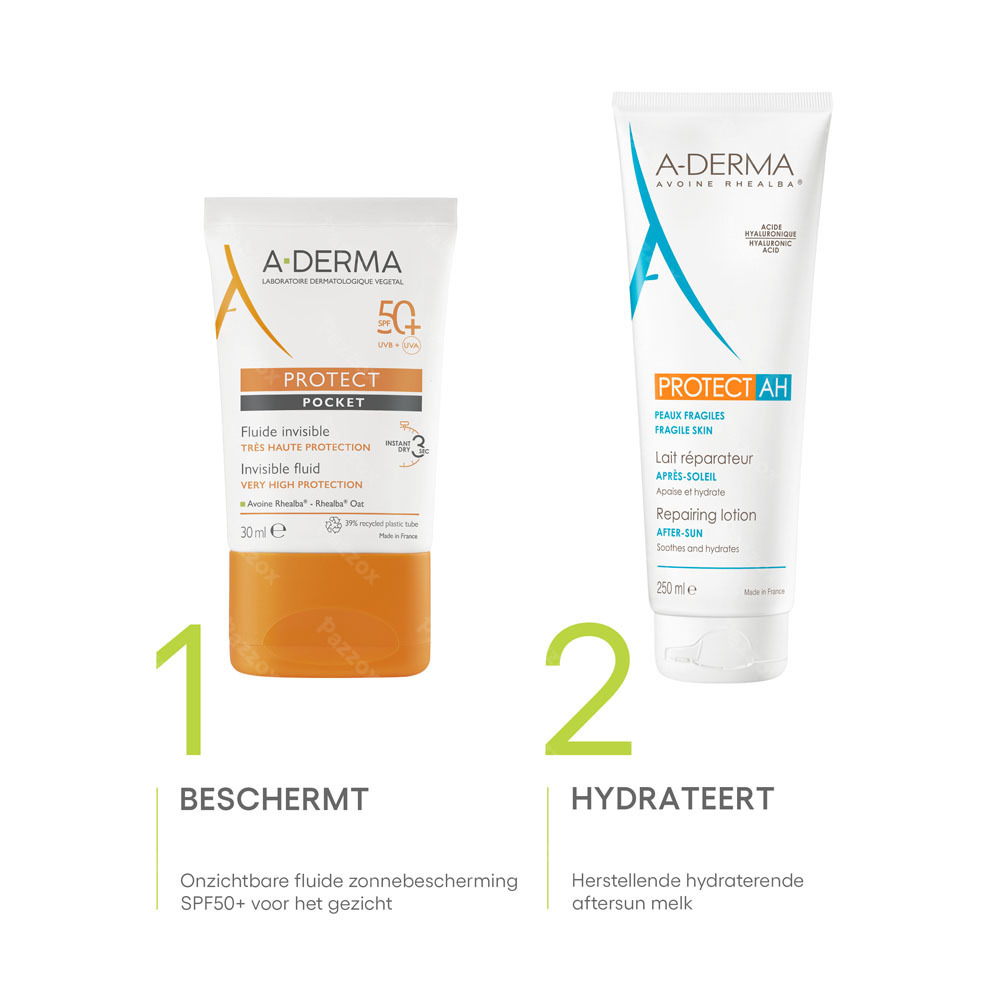 A-Derma Protect Pocket Onzichtbare Vloeistof SPF50+30ml