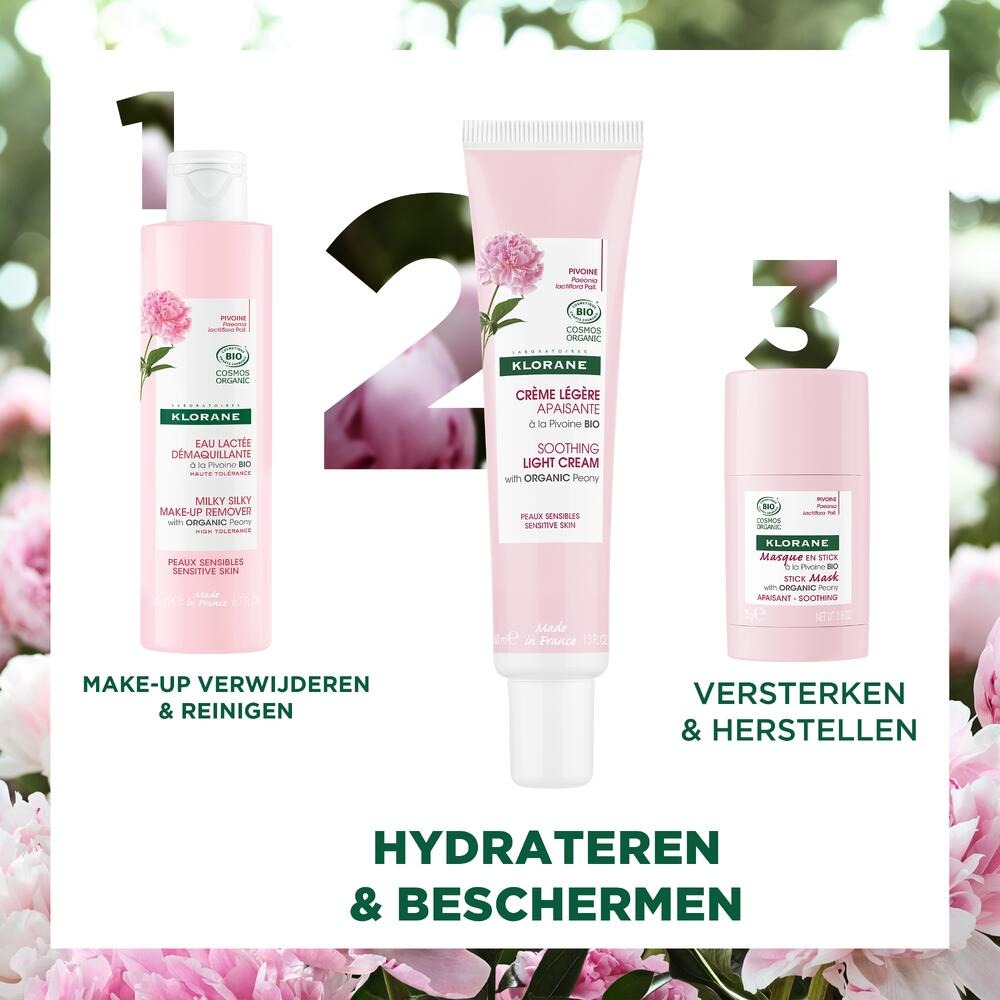 Klorane Pioenroos Lichte Crème Bio 40ml
