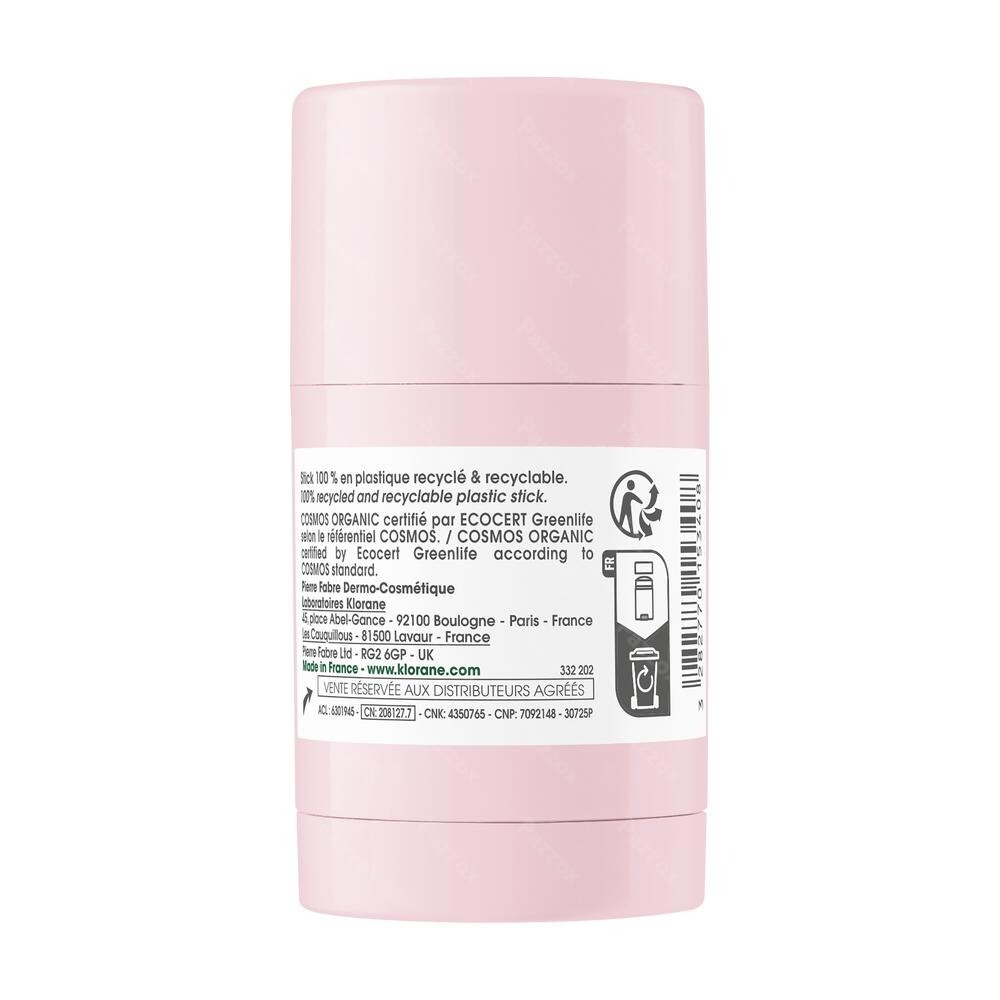 Klorane Gezicht Pioenroos Bio Masker Stick 25g