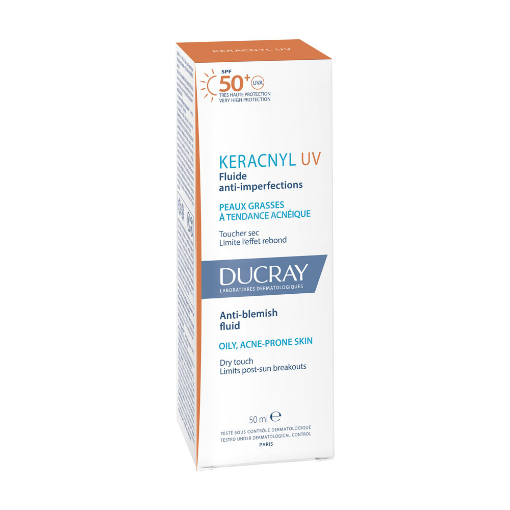 Ducray Keracnyl Fluide SPF50+ Tegen Onzuiverheden 50ml