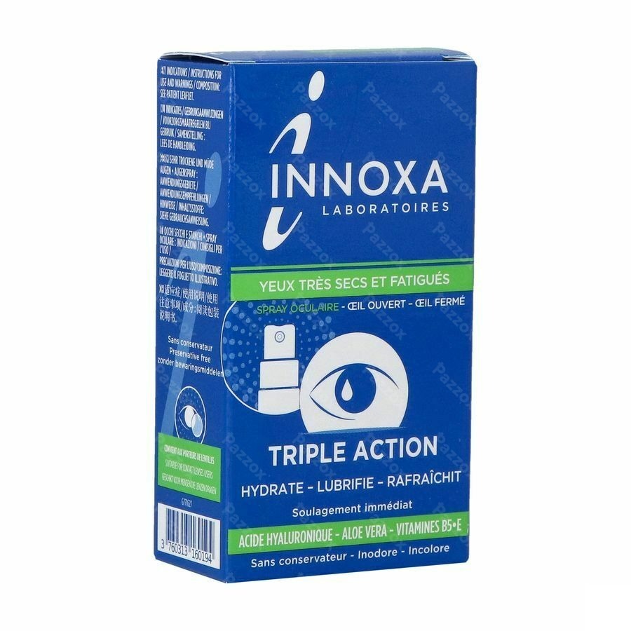 Inoxxa Oogspray Zeer Droge en Vermoeide Ogen 10ml
