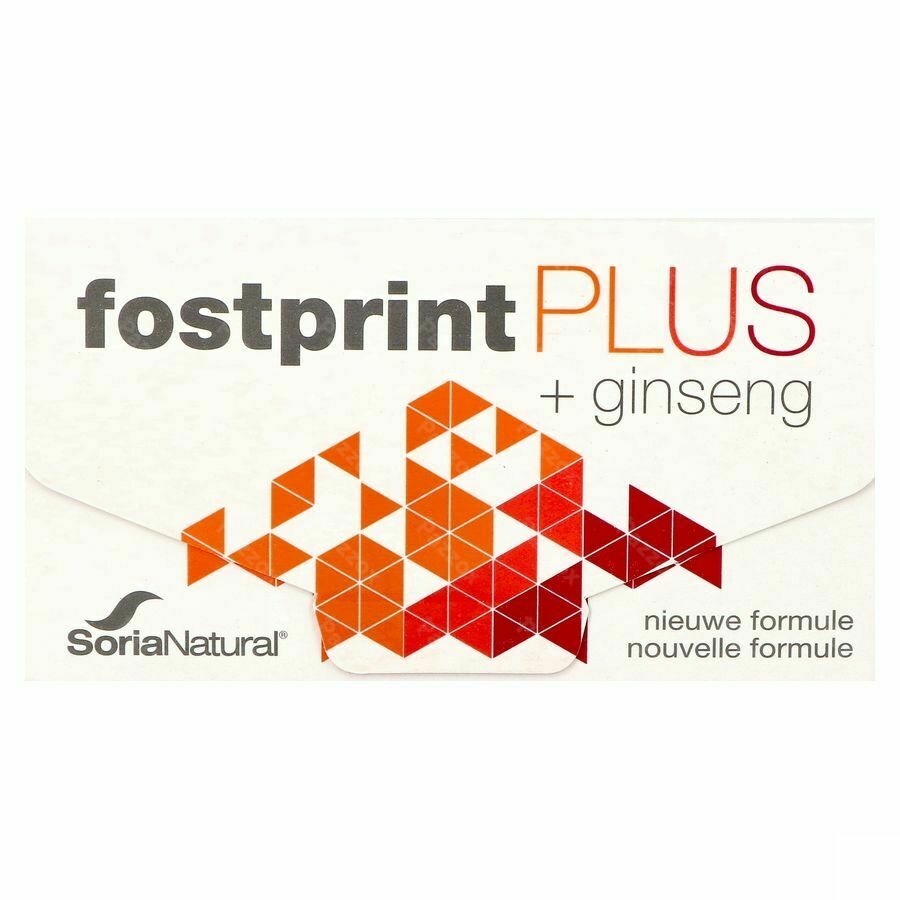 Soria Natural Fostprint Plus Natuurlijke Energieboost 15ml 20 Flesjes