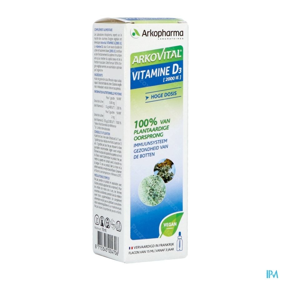 Arkopharma Arkovital Vitamine D3 Druppels 15ml