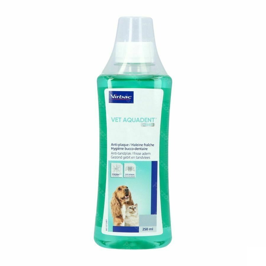 Vet Aquadent Fr3sh Hond-kat Opl 250ml Nf