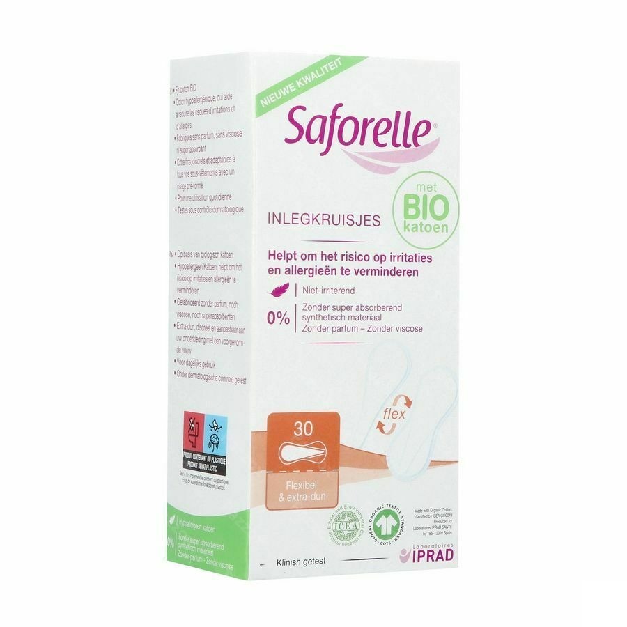 Saforelle Inlegkruisjes 30 Stuks