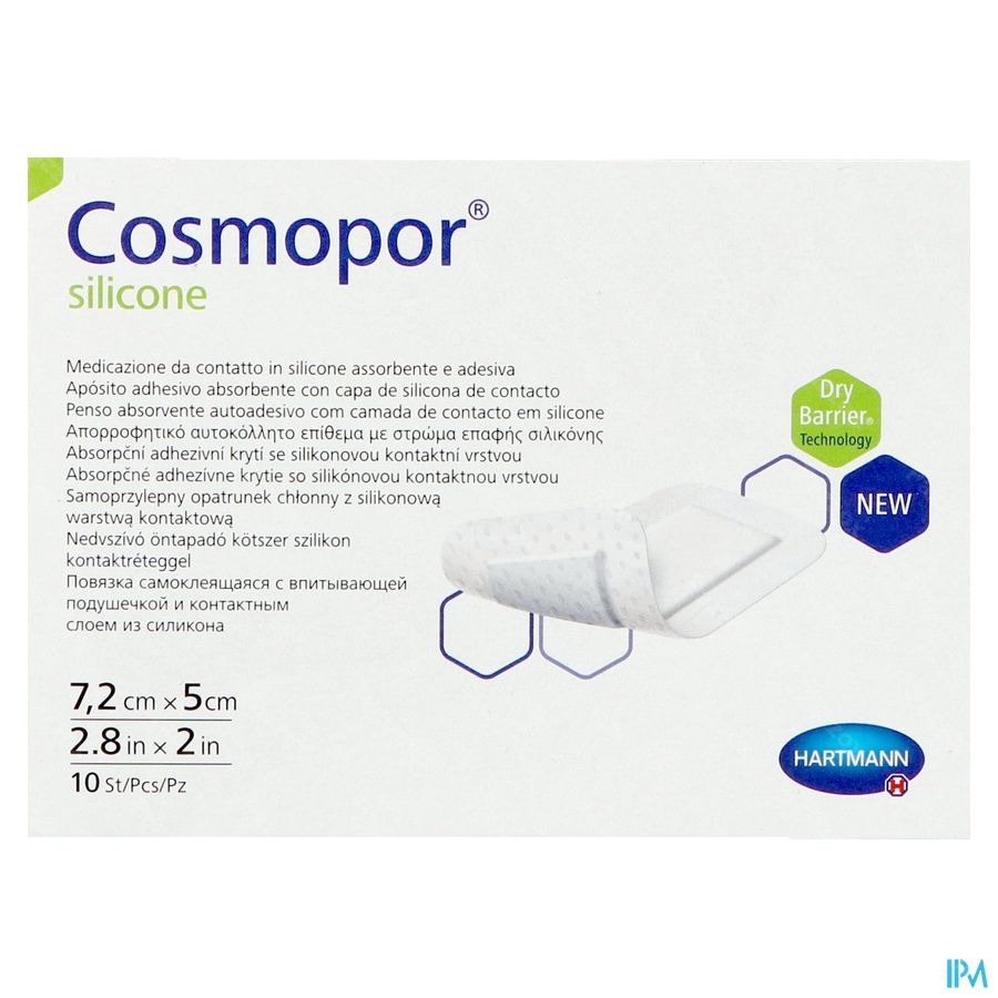 Cosmopor Silicone 7,2x 5cm 10