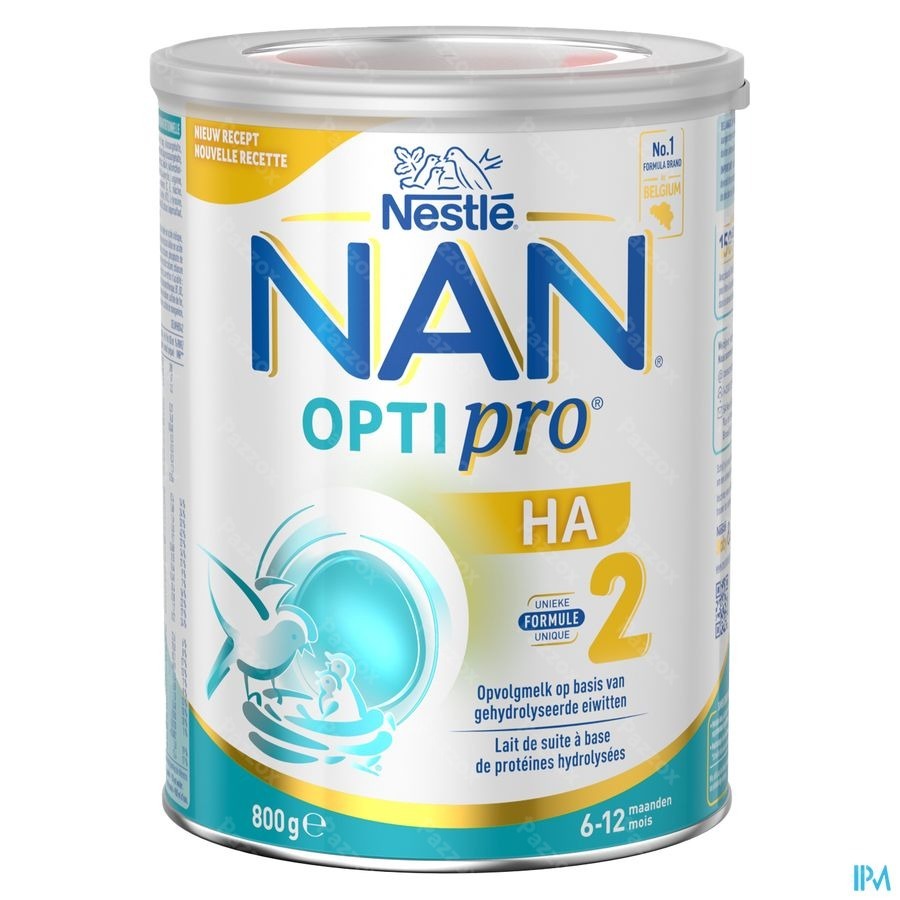 Nan Optipro HA 2 Hypoallergene Opvolgmelk Baby 6+ 800g