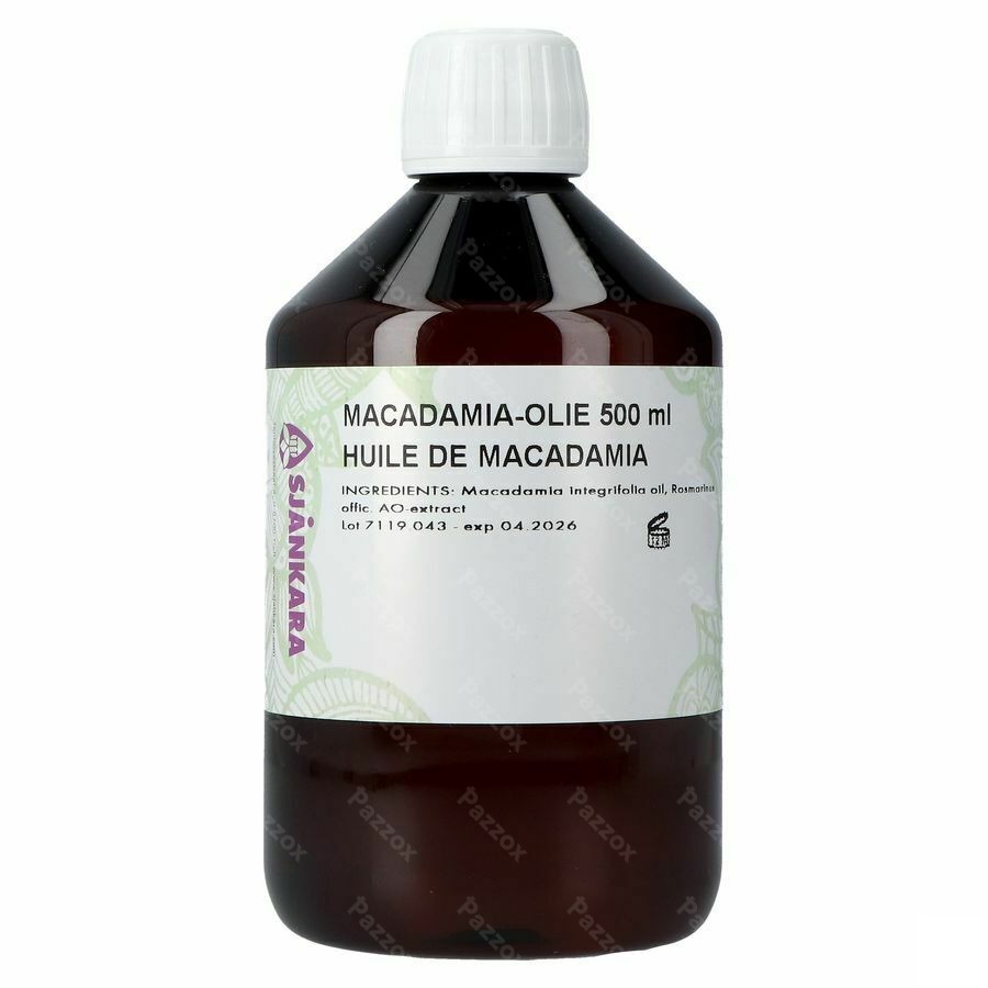 Sjankara Macadamia Plant. Olie 500ml