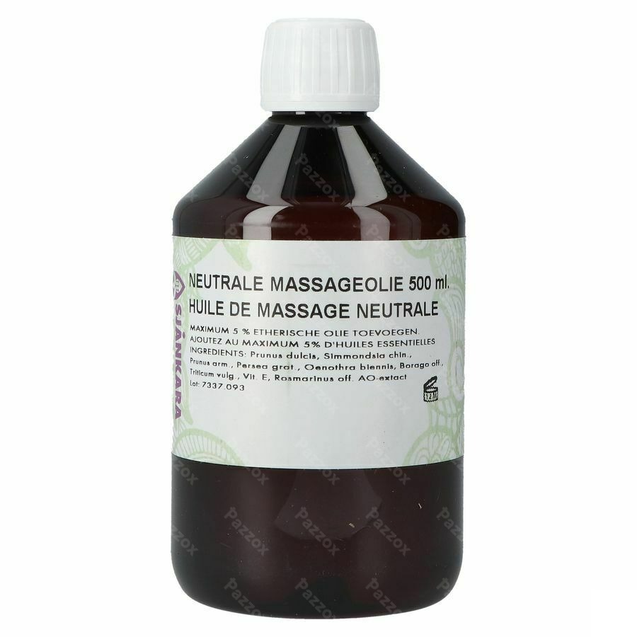 Sjankara Massageolie Neutraal 500ml