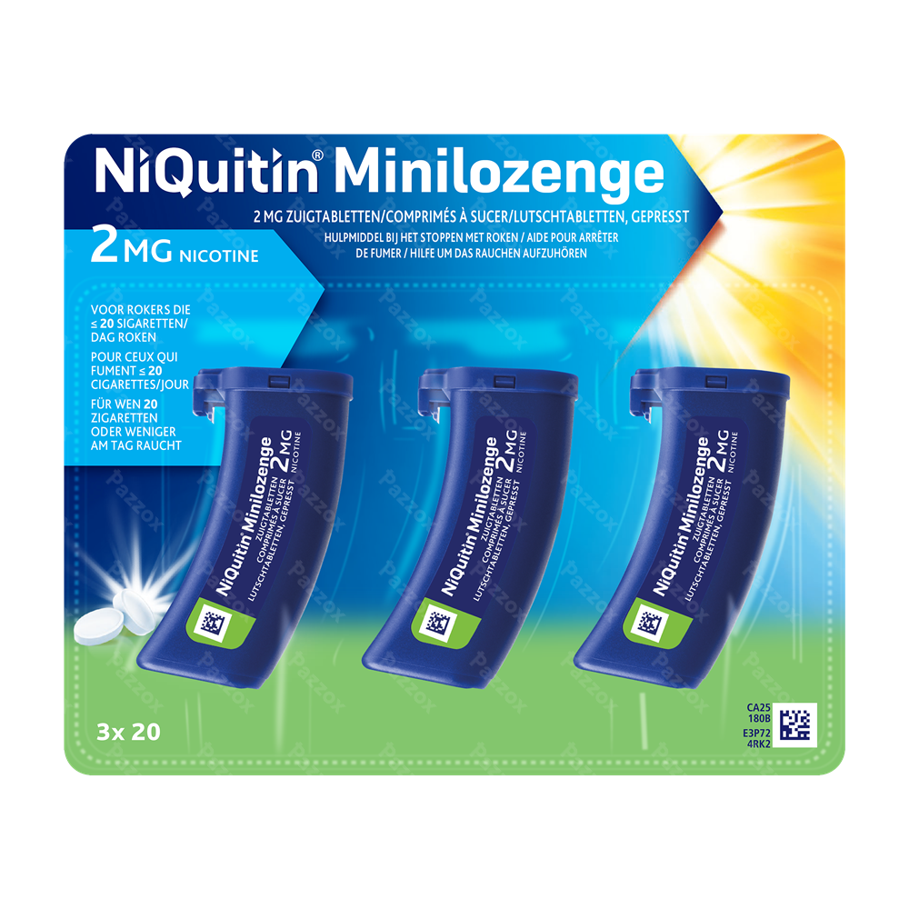Niquitin Minilozenge 2mg 60 Zuigtabletten